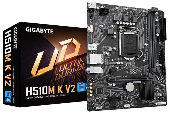 GIGABYTE H510M K V2 Bundkort - Intel H470 - Intel LGA1200 socket - DDR4 RAM - Micro-ATX